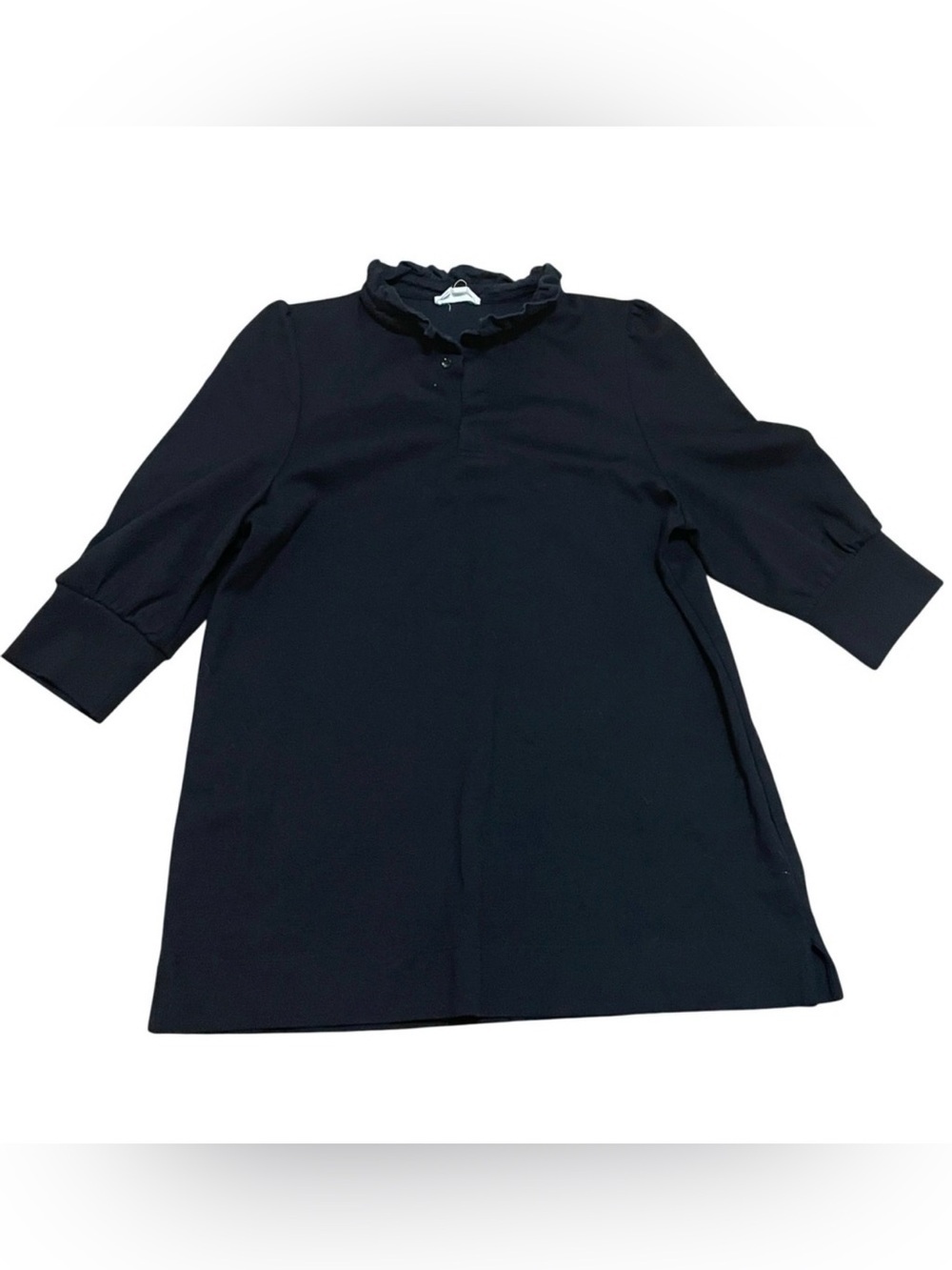 Pomander Place Black Mini Dress with Ruffled Collar Size XXXL 3XL